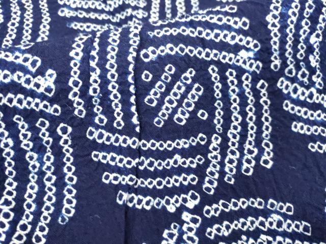 平和屋着物∴夏物 浴衣 有松鳴海絞り 抽象文様 綿 逸品 DABI8956cd