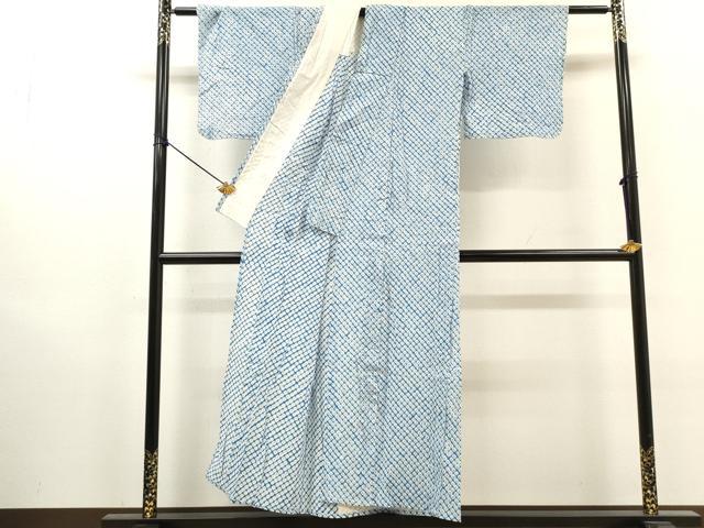 平和屋着物∴夏物 浴衣 有松鳴海絞り 蜘蛛絞り 綿 逸品 DABI8963cd