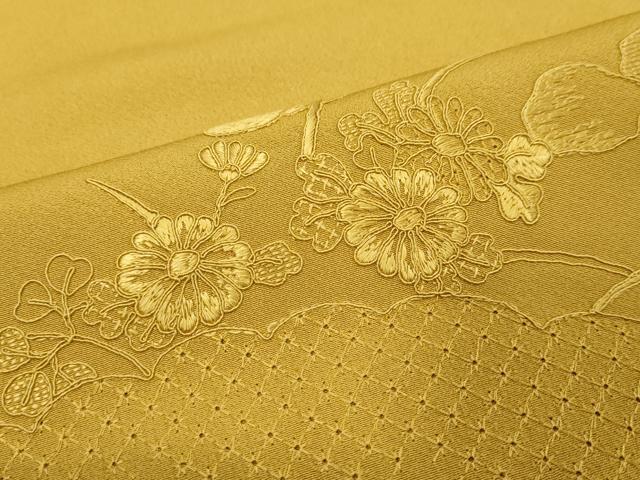 平和屋着物●中国三大刺繍 汕頭刺繍 スワトウ刺繍 総刺繍 訪問着 風景草花文 暈し染め ロング丈 正絹 逸品 未使用 DABI9017ud
