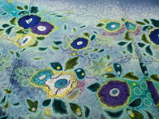 平和屋着物●訪問着 作家物 辻が花 暈し染め 正絹 逸品 DABI9019ud