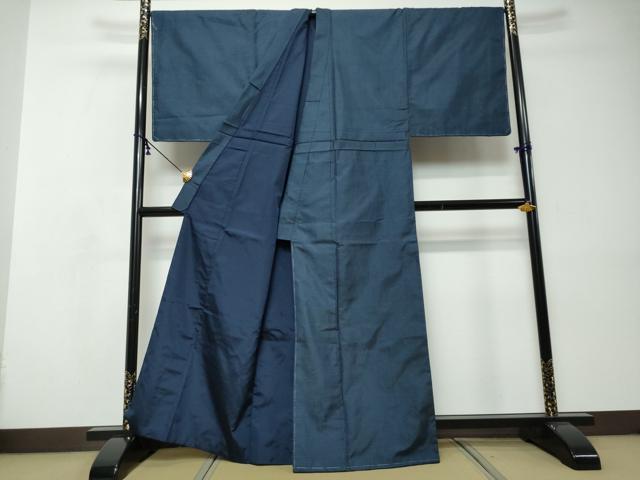 平和屋着物●男性 本場大島紬 アンサンブル・長襦袢セット 長羽織 100亀甲 総詰め キングサイズ 正絹 逸品 未使用 DABI9034ud