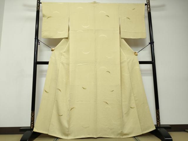 平和屋着物●訪問着 地紋起こし 雪輪文 正絹 逸品 DABI9043ud