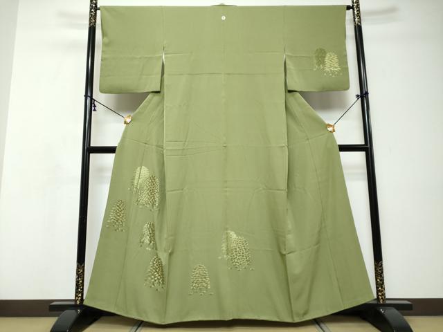 平和屋着物●訪問着 総刺繍 松竹梅 金糸 正絹 逸品 DABI9062ud
