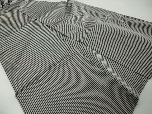 平和屋着物●男性 馬乗り袴 縞 正絹 逸品 DABI9070ud