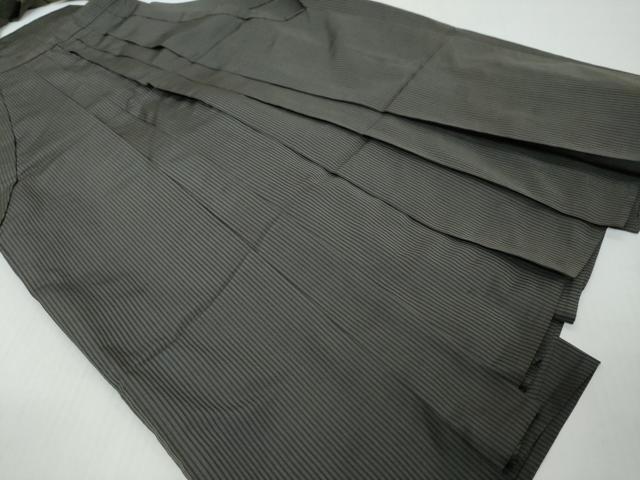 平和屋着物●男性 馬乗り袴 縞 正絹 逸品 DABI9072ud