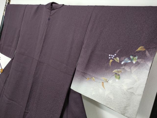 平和屋着物●和紙染染色作家・植村彩弘 訪問着 草花籬文 暈し染め 金彩 やまと誂製 正絹 逸品 DABI9087ud