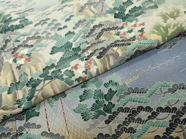 平和屋着物●本加賀友禅作家 吉村伊佐子 色留袖 浜松風景文 暈し染め 正絹 逸品 DABI9109ud