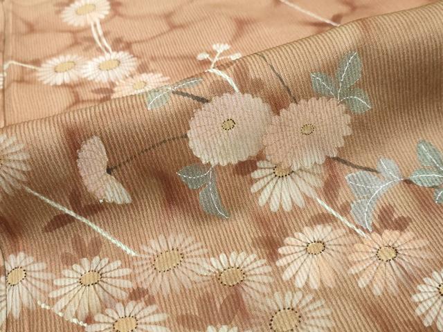 平和屋着物●訪問着 刺繍 枝花文 暈し染め 正絹 逸品 未使用 DABI9111ud