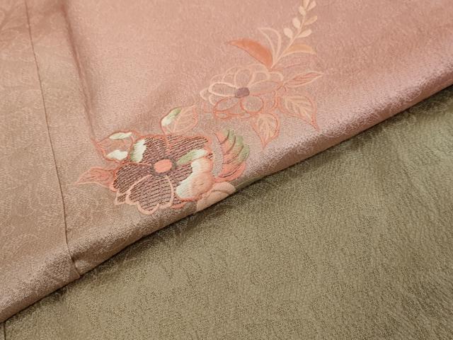 平和屋着物●訪問着 総刺繍 辻が花 暈し染め 正絹 逸品 DABI9166ud