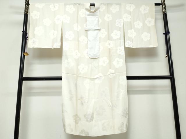 平和屋着物●長襦袢 無双仕立て 作家物 草木染 舞梅文 暈し染め 正絹 逸品 DABI9193ud