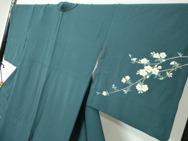 平和屋着物●訪問着 枝花文 暈し染め 金彩 正絹 逸品 DABI9205ud