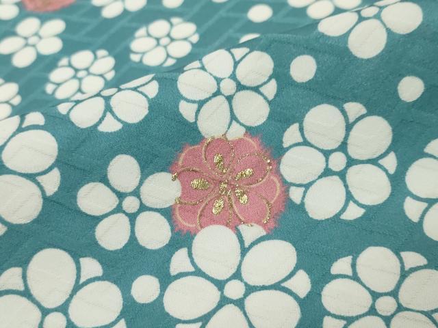 平和屋着物●訪問着 舞花文 金彩 正絹 逸品 DABI9206ud