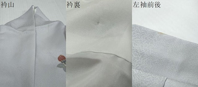 平和屋着物●訪問着 枝花文 暈し染め 金彩 正絹 逸品 DABI9207ud