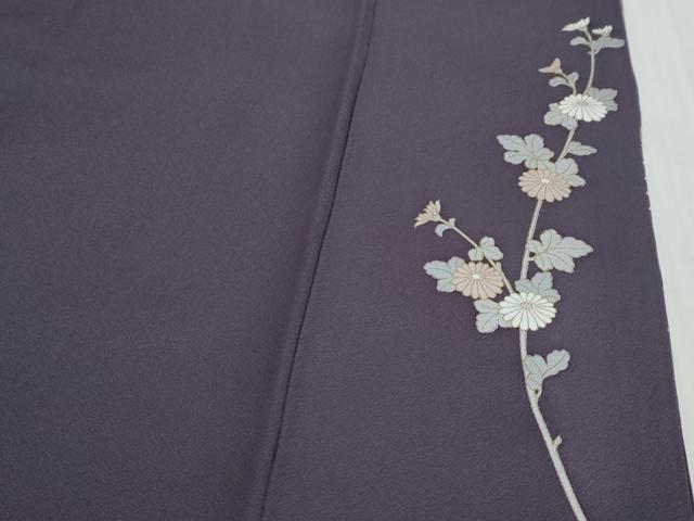 平和屋着物●訪問着 枝花文 暈し染め 金彩 正絹 逸品 DABI9207ud