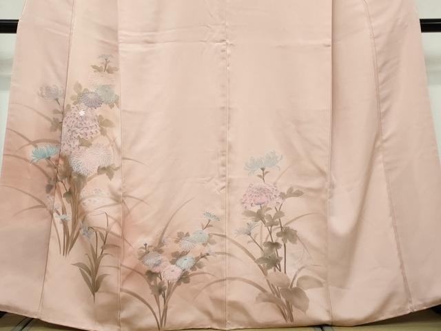平和屋着物●訪問着 草花文 正絹 逸品 DABI9209ud