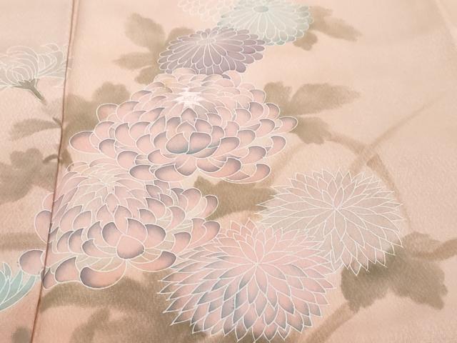 平和屋着物●訪問着 草花文 正絹 逸品 DABI9209ud