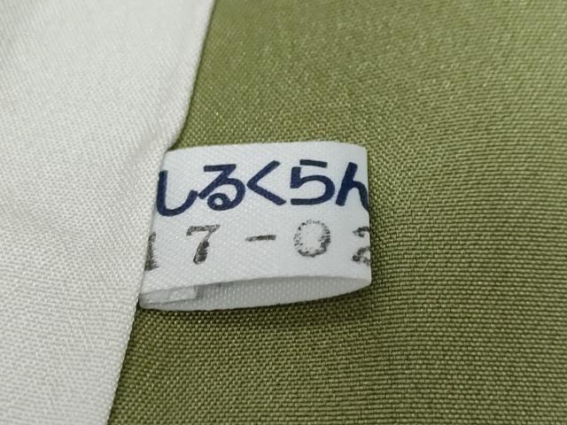 平和屋着物●小紋師 大島操 江戸小紋 万筋 深川鼠色×白色 正絹 逸品 DABI9223ud