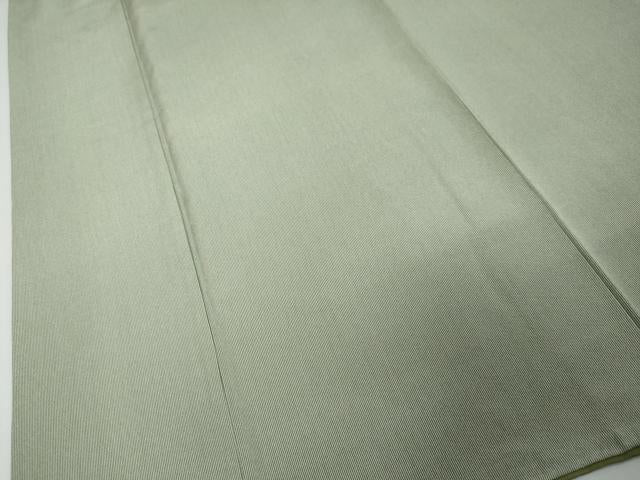 平和屋着物●小紋師 大島操 江戸小紋 万筋 深川鼠色×白色 正絹 逸品 DABI9223ud