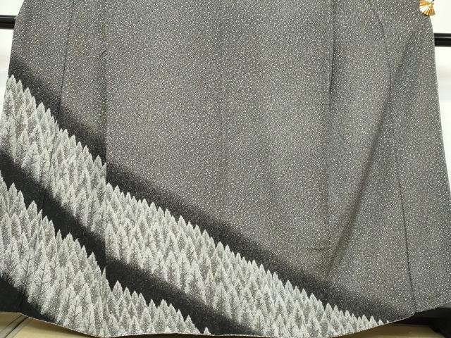 平和屋着物●訪問着 樹林文 暈し染め たたき染め 正絹 逸品 DABI9237ud