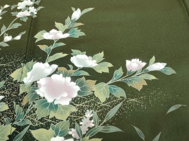 平和屋着物●訪問着 草花文 暈し染め 金彩 正絹 逸品 DABI9241ud