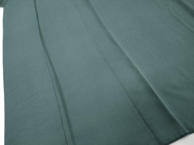 平和屋着物●上質な色無地 鉄色 正絹 逸品 DABI9250ud