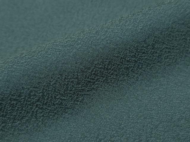 平和屋着物●上質な色無地 鉄色 正絹 逸品 DABI9250ud