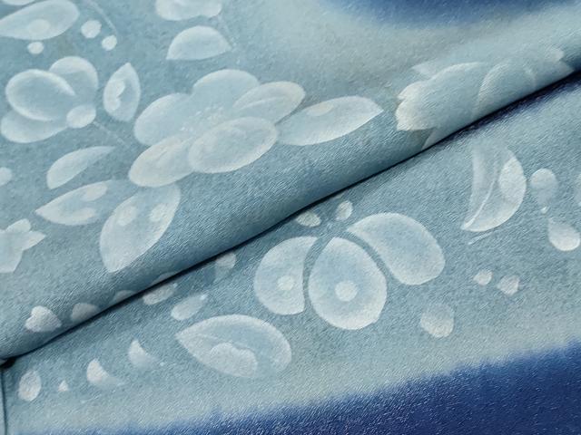 平和屋着物●訪問着 辻が花 金通し地 正絹 逸品 DABI9252ud