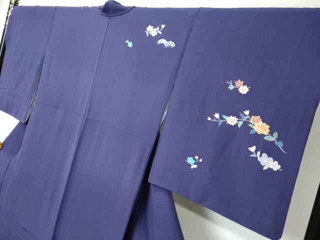 平和屋着物●訪問着 草花文 暈し染め 金彩 正絹 逸品 DABI9257ud