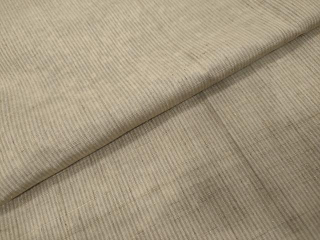 平和屋着物●結城紬 想川桜染 縞 証紙付き 正絹 逸品 DABI9263ud