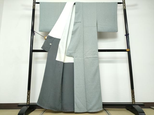 平和屋着物●染色の魔術師 染乃座・大久保玄才 そめのざ玄才 小紋 霞文 まるやま扱い 正絹 逸品 DABI9266ud