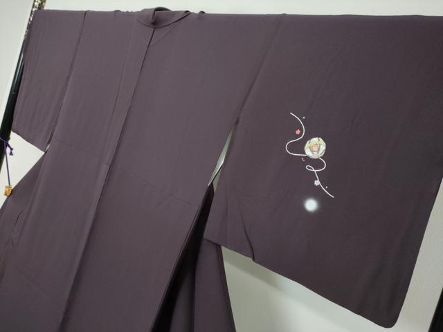 平和屋着物●訪問着 総刺繍 手毬花文 蛍暈し 金糸 さが美扱い 正絹 逸品 DABI9291ud