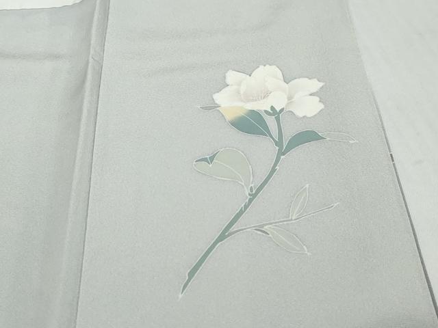 平和屋着物●京加賀友禅 百貫達雄 訪問着 枝花文 暈し染め 正絹 逸品 未使用 DABI9302ud