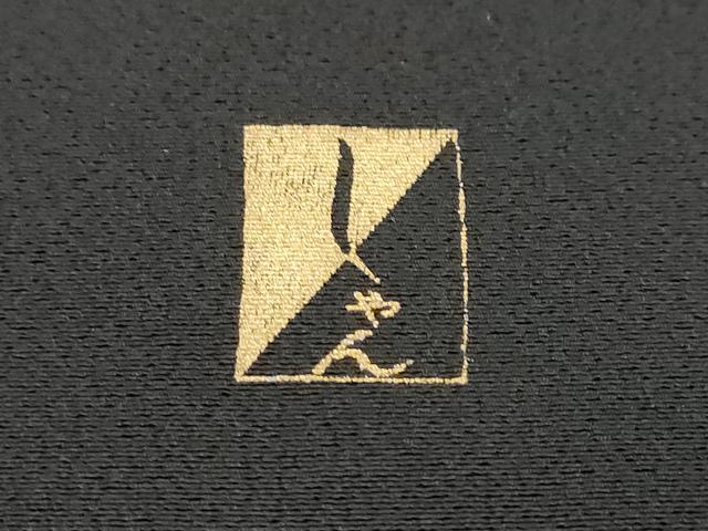 平和屋着物●訪問着 作家物 更紗花唐草文 黒地 金彩 鈴乃屋扱い 正絹 逸品 DABI9303ud