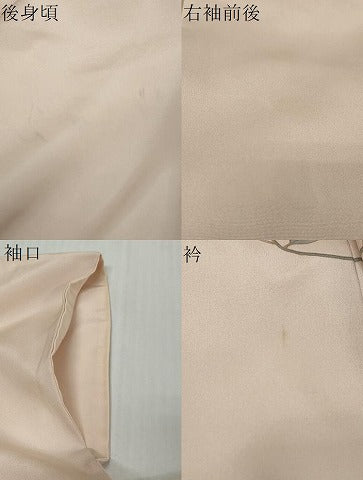 平和屋着物●訪問着 駒刺繍 草花文 金彩 正絹 逸品 DABI9324ud