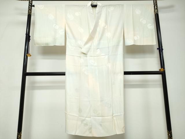 平和屋着物●長襦袢 無双仕立て 手毬草花地紋 暈し染め 正絹 逸品 DABI9328ud
