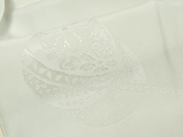 平和屋着物●長襦袢 無双仕立て 手毬草花地紋 暈し染め 正絹 逸品 DABI9328ud