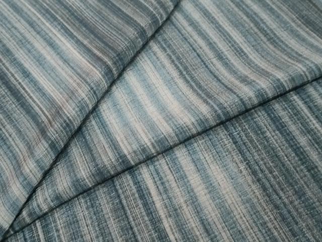 平和屋着物●上質な小紋 変わり縞 正絹 逸品 DABI9334ud