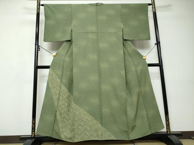 平和屋着物●訪問着 草花文 正絹 逸品 DABI9349ud