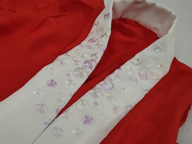 平和屋着物●豪華振袖・長襦袢セット(袷)駒刺繍 草花文 暈し染め 黒地 銀通し地 京都きもの友禅扱い 半衿刺繍 正絹 逸品 DABI9352ud