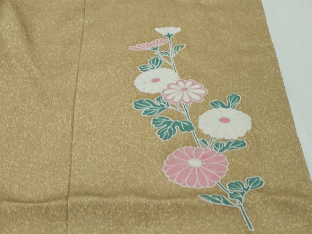 平和屋着物●訪問着 友禅 花鳥文 暈し染め 正絹 逸品 DABI9368ud