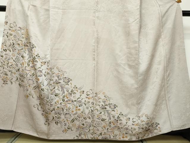 平和屋着物●訪問着 花鳥文 正絹 逸品 DABI9373ud