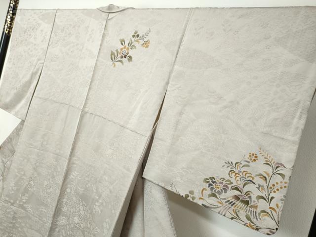 平和屋着物●訪問着 花鳥文 正絹 逸品 DABI9373ud