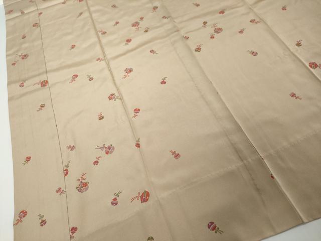 平和屋着物●長襦袢 無双仕立て 草花鈴文 正絹 逸品 DABI9375ud