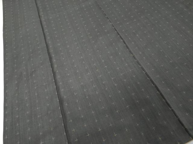 平和屋着物●上質な紬 十字絣 正絹 逸品 DABI9412ud