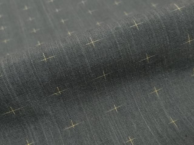 平和屋着物●上質な紬 十字絣 正絹 逸品 DABI9412ud