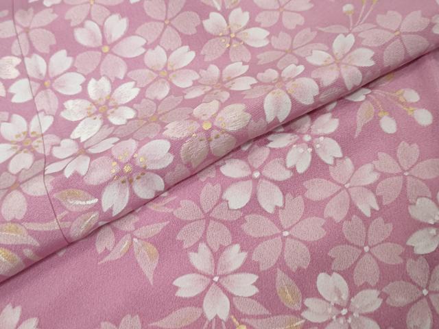 平和屋着物●豪華振袖 刺繍 舞桜文 金銀彩 さが美扱い 正絹 逸品 DABI9433ud