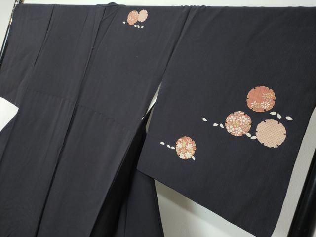 平和屋着物●訪問着 雪輪花文 金彩 正絹 逸品 DABI9461ud