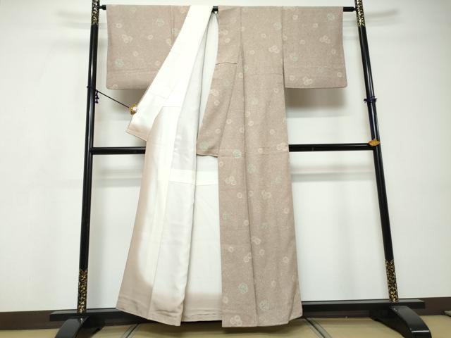 平和屋着物●上質な小紋 作家物 舞花文 正絹 逸品 DABI9468ud