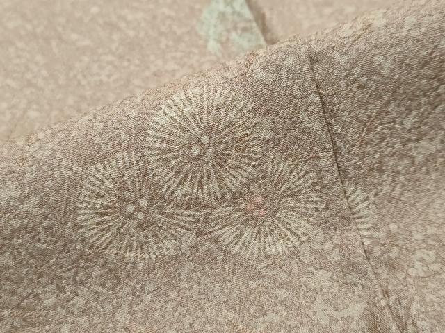 平和屋着物●上質な小紋 作家物 舞花文 正絹 逸品 DABI9468ud
