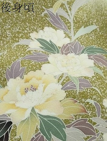 平和屋着物●訪問着 友禅 草花文 暈し染め 正絹 逸品 DABI9508ud